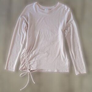 NWOT Lucky Brand Pastel Pink Coquette Bow Sweater
